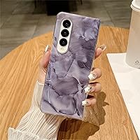 Compatible with Samsung Galaxy Z Fold 4 Case,Marble Pattern Hard PC Slim Shockproof Full Body Drop Protective Case,Slim Thin Hard Phone Case Cover for Galaxy Z Fold 4 Shockproof protective case cover