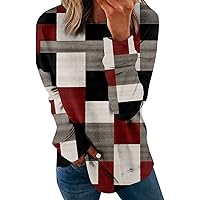 Sweatshirt for Women Vintage Sweatshirt Casual Crewneck Sweatshirt Long Sleeve Tops Cute Pullover Loose Fit Pullover