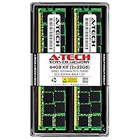 A-Tech 64GB Kit (2x32GB) RAM for Apple Mac Pro Late 2013 | DDR3 1333MHz PC3-10600R ECC RDIMM 4Rx4 1.5V 240-Pin Registered DIMM Memory Upgrade