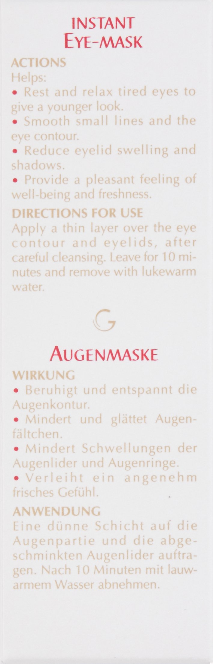 Guinot Instant Eye Mask, 1.05 oz