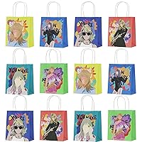 Kamisato Ayato 12PCS Gift Bags Anime Candy Favor Bags Cartoon Goodie Bags Kids Birthday Party Supplies for Birthday Party Decorations