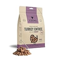 Vital Essentials Freeze Dried Raw Dog Food, Turkey Mini Nibs Entree, 14 oz