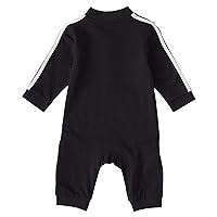adidas Baby Girls Long Sleeve Zip Front French Terry Coveralls