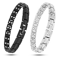 Women's Ultra Strength Magnetic Bracelet - Effective Titanium Magnetic Bracelets for Women - Adjustable Bracelet Length with Sizing Tool for Perfect Fit