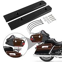 PSLER Tour Pak Pack Relocation Relocator Kit Extender Pad Plate Rack Trunk Luggage Relocator Kit Mount Adjustable 1''-3'' for Touring Road King Electra Street Road Glide Trikes Tri Glide 2014-2023