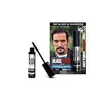 for Men Formula X Instant Mustache, Beard, Eyebrow and Sideburns Color - Fast, Easy, Men’s Grooming, Beard Dye Alternative, Black, 1 Pack