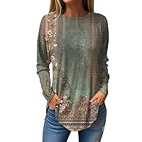 Athletic Summers Plus Size Tops Lady Lounge Long Sleeve V Neck Smocked T Shirts Women's Regular Fit Breathable