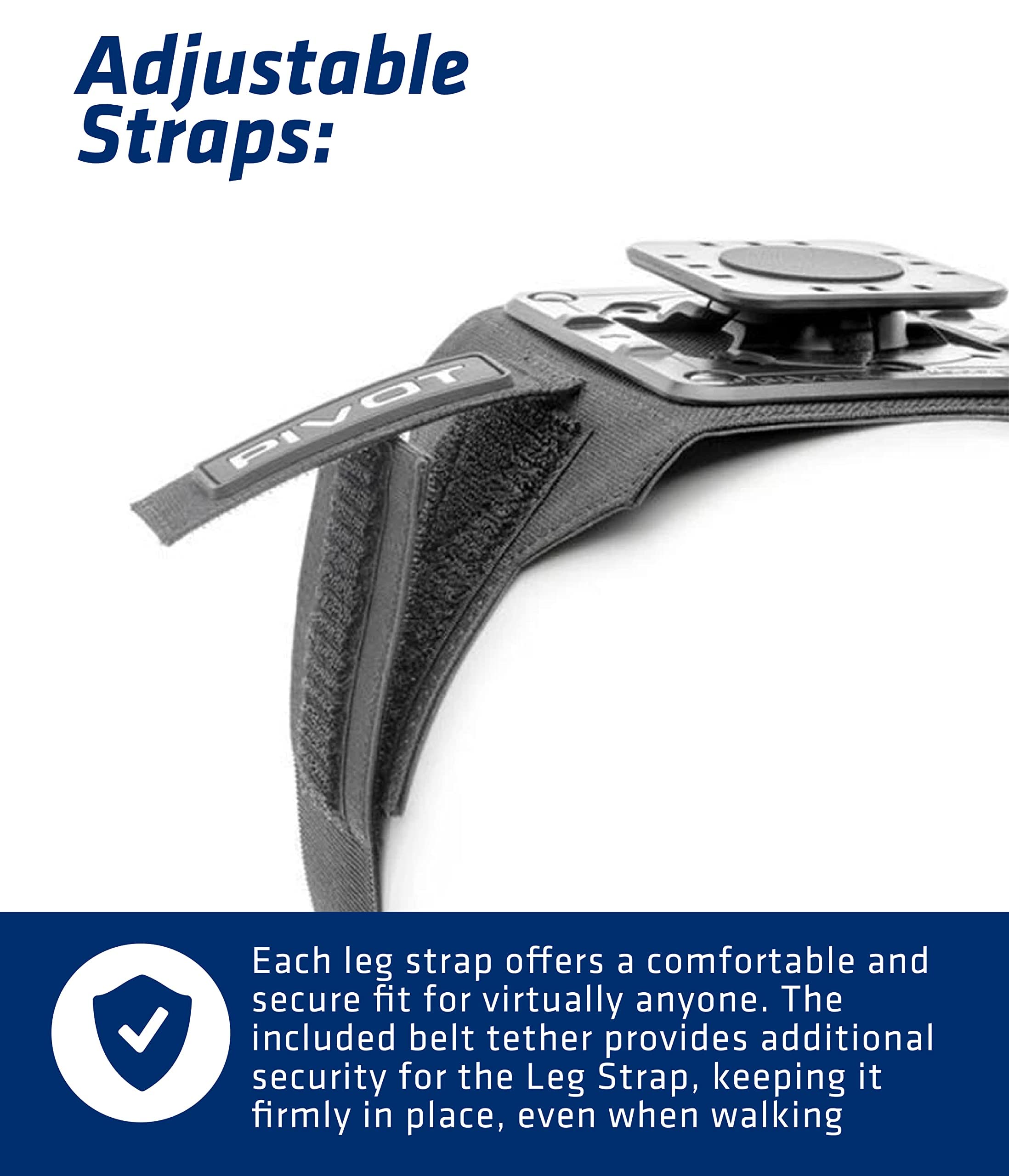 PIVOT Leg Strap - Supports Multi-Angle Display and Viewing - for Professional Pilots, General Aviation