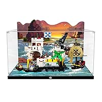 Acrylic Display Case for Lego 10320 Eldorado Fortress, Dustproof Clear Display Box (Display Case ONLY,Lego Model NOT Included)