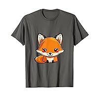 Fox Animal Cartoon Kawaii Colors T-Shirt