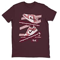Valentine's Day Design Printed Caution Tape Sneaker Matching T-Shirt