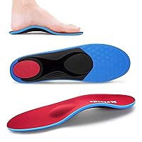 Orthotics Arch Support Metatarsalgia Insoles - Mortons Neuroma Inserts Relief Ball of Foot Pain - Orthopedic Insoles for Flat Feet - Shoe Inserts for Plantar Fasciitis (Red XS)
