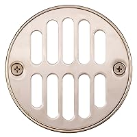 Westbrass Shower Strainer Set with Screws, Grill and Crown, Satin Nickel, D312-07