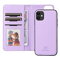Smartphone Flip Cases Compatible with iPhone 11 Wallet Case Detachable Back Case with Card Holder/Wrist Strap, PU Leather Flip Folio Case with Magnetic Stand Shockproof Phone Cover for iPhone 11 6.1in