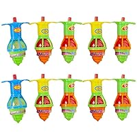 Set of 10 Spinning Tops with Colorful Lights for Starter Go Launch Gyro Tops for Children Boys Ages 6 8 10 12 LED Light Up Spinner Tops