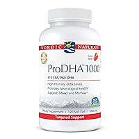 Nordic Naturals ProDHA 1000, Strawberry - 120 Soft Gels - 1660 mg Omega-3 - High-Intensity DHA Formula for Neurological Health, Mood & Memory - Non-GMO - 60 Servings