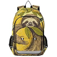 ALAZA Cute Sloth Hug Lemon Backpack Bookbag Laptop Notebook Bag Casual Travel Daypack for Women Men Fits15.6 Laptop