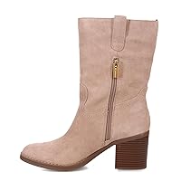 Tommy Hilfiger Women's Theal Western Boot, Taupe, 7.5