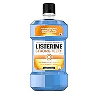 Listerine Strong Teeth Anticavity Fluoride Mouthwash, Mint Shield Flavor, 500 mL (Pack of 2)