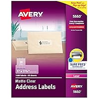 Avery Printable Address Labels with Sure Feed, 1