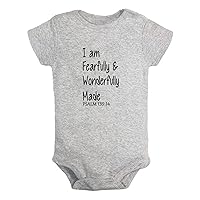 I'm Fearfully and Wonderfully Made Funny Romper, Newborn Baby Bodysuit, Infant Cute Jumpsuits, Babies One-Piece Outfits