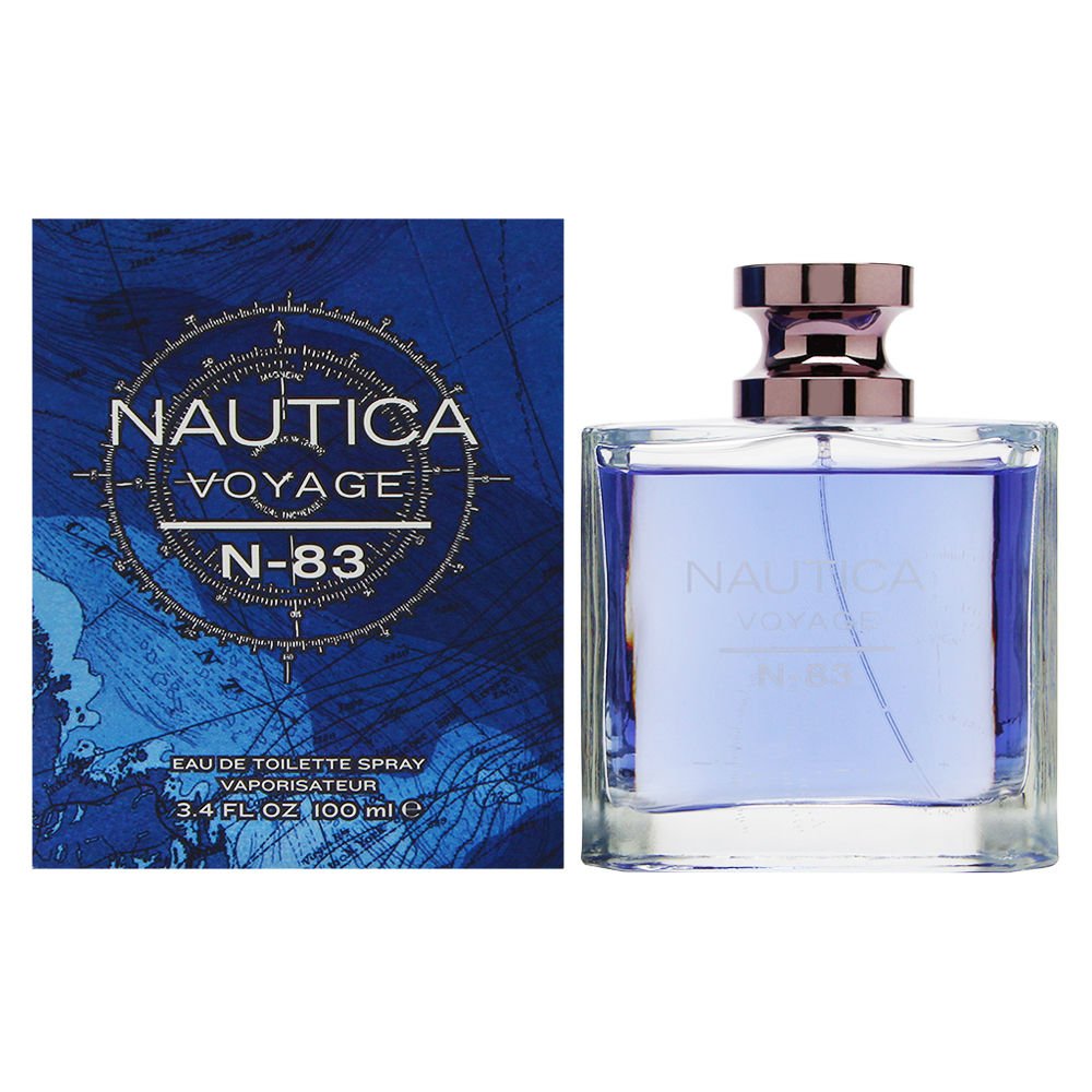 Nautica Voyage N-83 for Men 3.4 oz Eau de Toilette Spray Multi-Pack of 2