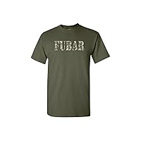 Funny FUBAR Military Acronym Veterans Patriotic Men's T-Shirt Camouflage