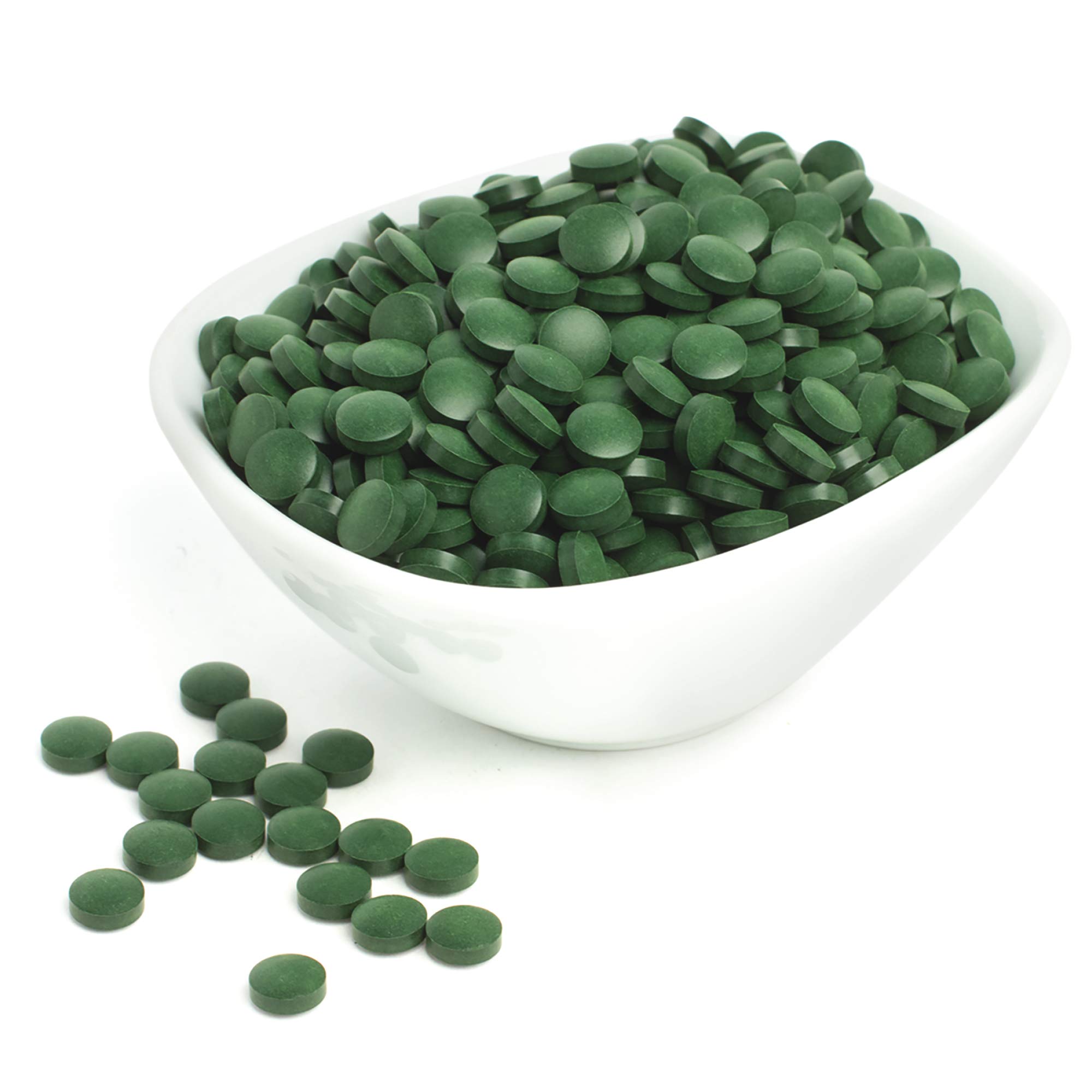 Sunfood Raw Spirulina Chlorella Tablets | 50/50 Blend | Chlorophyll Rich | Broken Cell Wall | Blue Green Algae Superfood | Organic Non GMO | Natural Vegan Protein | 100% Pure | 4 oz Bag| 456 Tablets