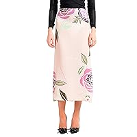 Antonio Berardi Women's Multi-Color 100% Silk Midi Skirt US S IT 40