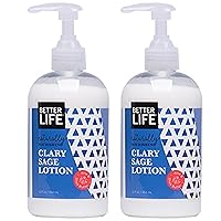 Better Life Natural Hand and Body Lotion, Clary Sage, 12 Ounces (Pack of 2)