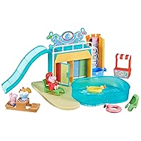 Peppa Pig Toys Peppa's Waterpark Playset, Peppa Pig Playset with 2 Peppa Pig Figures, Preschool Toys for 3 Year Old Girls and Boys and Up