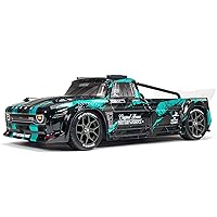 ARRMA RC Truck 1/8 Infraction 4X4 3S BLX 4WD All-Road Street Bash Resto-Mod Truck RTR (Batteries and Charger Not Included), Teal, ARA4315V3T2
