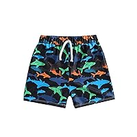 Boys Swim Trunks with Guard Toddler Kids Infant Baby Boys Summer Print Shorts Quick Dry Long Sleeve Swimsuit Kids