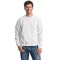 Gildan Activewear 50/50 Crewneck Sweatshirt, XL, White