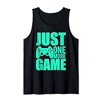 Just One More Game Mint Green Video Game Gamer Shirt Tank Top