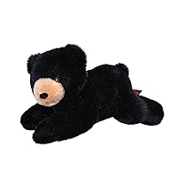 Wild Republic EcoKins Mini Black Bear Stuffed Animal 8 inch, Eco Friendly Gifts for Kids, Plush Toy, Handcrafted Using 7 Recycled Plastic Water Bottles (24807)