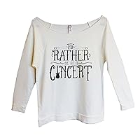 Cute Wine and Music Lover Sweatshirts Id Rather Be at A Concert Royaltee Shirts