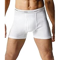 Hanes Mens Cotton ComfortSoft Tagless Boxer Brief 4-Pack Assorted Colors
