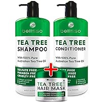 BELLISSO Tea Tree Oil Shampoo and Conditioner Set ​and Tea Tree Oil Hair Mask
