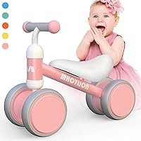 Baby Balance Bike Toys for 1 Year Old Gifts Boys Girls 10-24 Months Kids Toy Toddler Best First Birthday Gift Children Walker No Pedal Infant 4 Wheels Bicycle