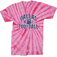 Expression Tees Dallas Distressed Football Mens T-Shirt