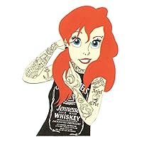 Dive into Enchantment with Badass Princess Red Hair Rocker Ariel 3 Pack Stickers - for Cars, Truck, Computer Laptops, and More