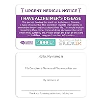Alzheimer's Disease Assistance Card 3 pcs