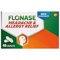 Headache and Allergy Relief Caplets with Acetaminophen 650mg, Chlorpheniramine Maleate 4mg and Phenylephrine HCl 10mg Per 2 Caplet Dose, Powerful Multi-Symptom and Congestion Relief – 48 ct