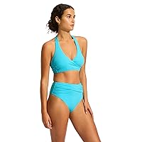 Seafolly Women's Standard Eco Collective High Waist Wrap Front Pant