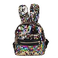 Shoulder Bag For Women With Cute Rabbit Ears Backpack Sequins Shoulder Bag Travel Day pack(Colors)
