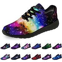 Galaxy Shoes for Women Men Running Shoes Womens Mens Breathable Walking Tennis Sneakers Cosmic Shoes Gifts