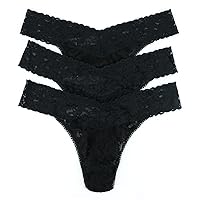 hanky panky, Signature Lace Original Rise Thong 3 Pack, One Size (4-14)