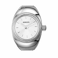 Fossil Women's Watch Ring with Two-Hand Analog Display and Stainless Steel Expansion Band