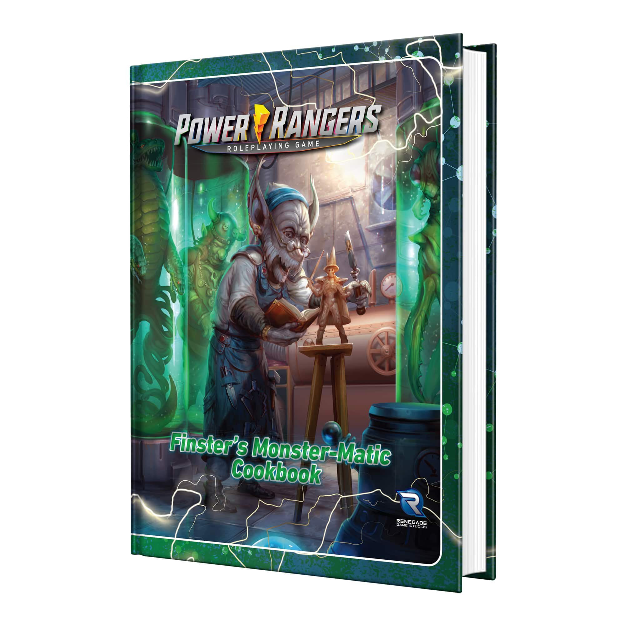 Renegade Game Studios: Power Rangers RPG Finster’s Monster-Matic Cookbook Sourcebook - Hardcover Book, Roleplaying Game, Create 100+ Threats, Ages 14+